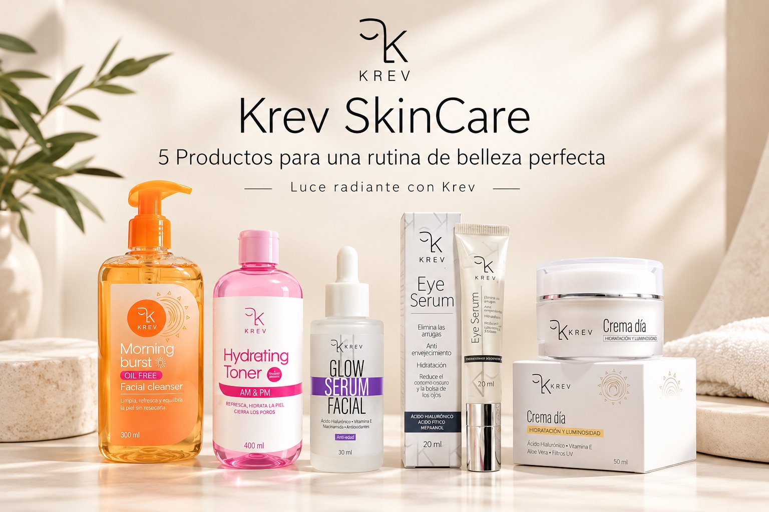 Línea de productos Krev Skin Care
